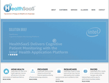 Tablet Screenshot of healthsaas.net